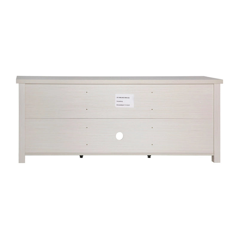 Classic TV Stand for up to 80 TVs-Glass Fronted Doors-Modern Finish - 65W x 16D x 23.625H