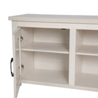 Classic TV Stand for up to 80 TVs-Glass Fronted Doors-Modern Finish - 65W x 16D x 23.625H