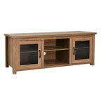 Classic TV Stand for up to 80 TVs-Glass Fronted Doors-Modern Finish - 65W x 16D x 23.625H