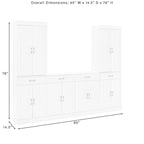 Crosley Stanton 3Pc Sideboard And Pantry Set - 14.5x95x78