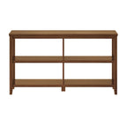 Edenton Wide Low 54W Bookcase with 2 Shelves, Walnut