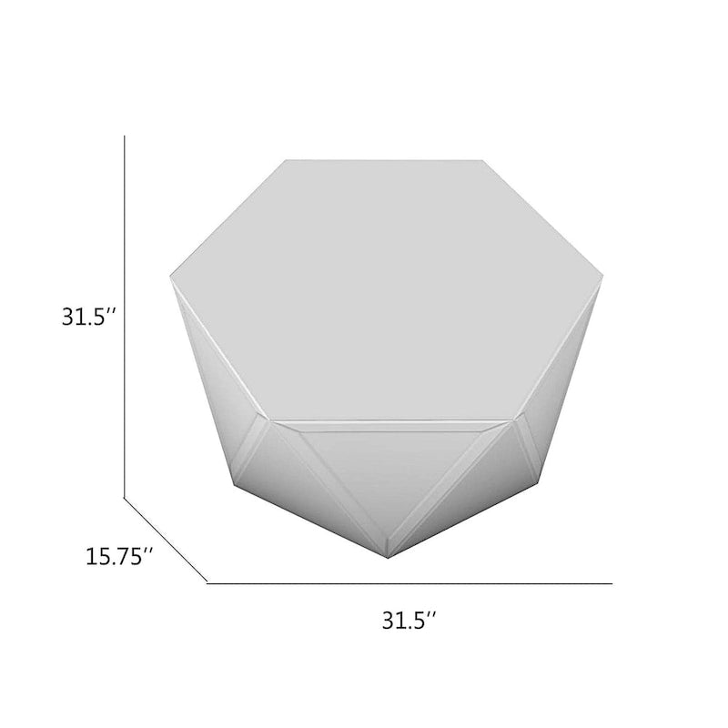 Mirrored Coffee Table Crystal Diamond Accent Table