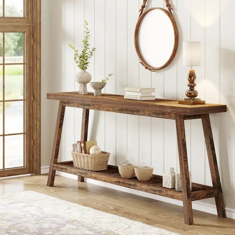 Farmhouse 70.9 Inches Console Entryway Table