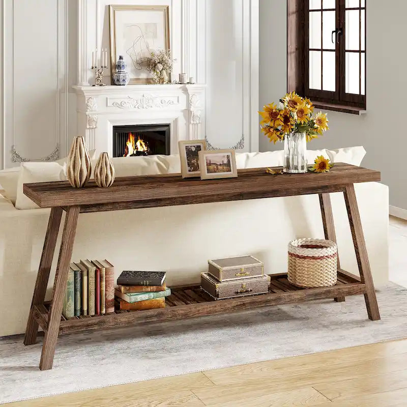 Farmhouse 70.9 Inches Console Entryway Table