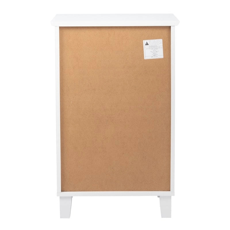 MDF Nightstand with Two Drawers