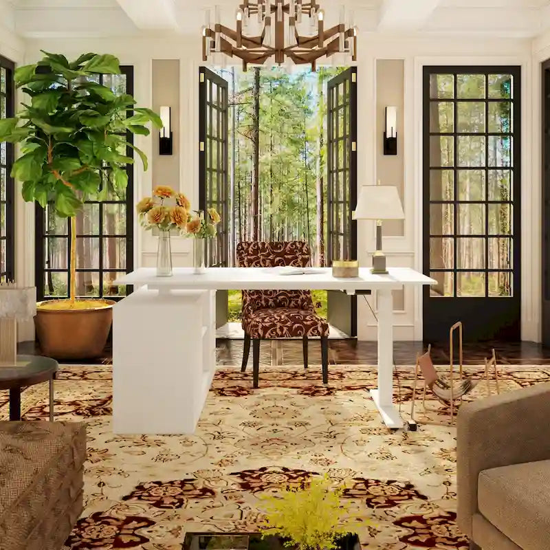 Super-Sized Standing Desk with Electric Lift - 63x31.5PC Desktop