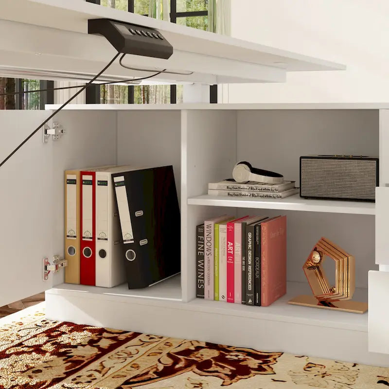 Super-Sized Standing Desk with Electric Lift - 63x31.5PC Desktop