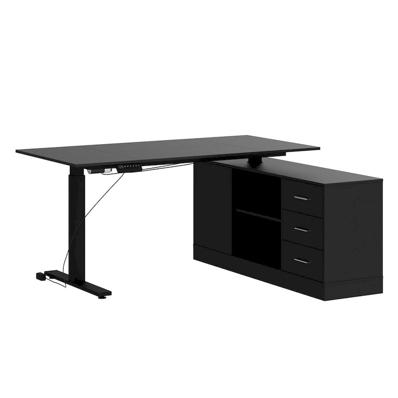 Super-Sized Standing Desk with Electric Lift - 63x31.5PC Desktop