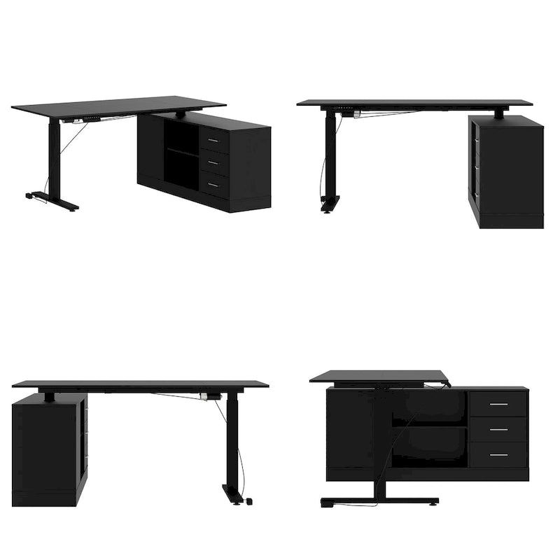 Super-Sized Standing Desk with Electric Lift - 63x31.5PC Desktop