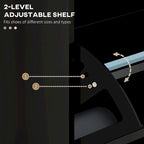 HOMCOM Shoe Cabinet for Entryway, Narrow Shoe Rack Storage Organizer with 3 Flip Drawers and Adjustable Shelves