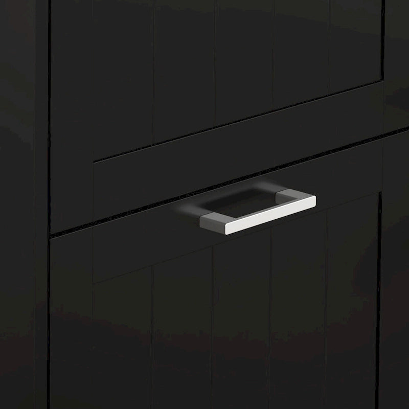 HOMCOM Shoe Cabinet for Entryway, Narrow Shoe Rack Storage Organizer with 3 Flip Drawers and Adjustable Shelves