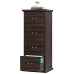 4-Drawer Wood Vertical File Filing Cabinet with Removable Hanging Rod for A4 /Letter Size