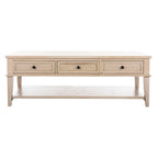 SAFAVIEH Tressie Sepia Traditional Rectangle Coffee Table - 54 x 23.6 x 19.3 - 54Wx24Dx19H