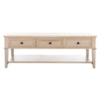 SAFAVIEH Tressie Sepia Traditional Rectangle Coffee Table - 54 x 23.6 x 19.3 - 54Wx24Dx19H