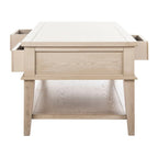 SAFAVIEH Tressie Sepia Traditional Rectangle Coffee Table - 54 x 23.6 x 19.3 - 54Wx24Dx19H