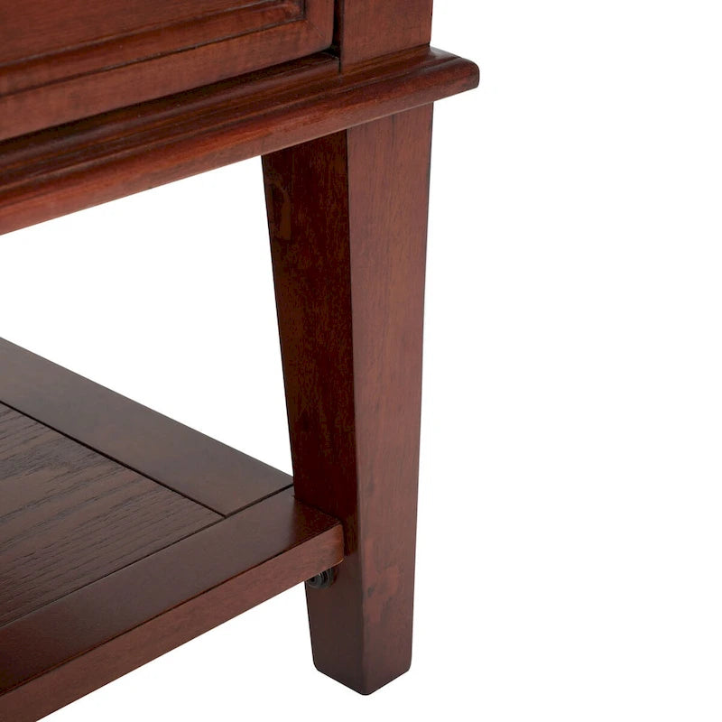 SAFAVIEH Tressie Sepia Traditional Rectangle Coffee Table - 54 x 23.6 x 19.3 - 54Wx24Dx19H