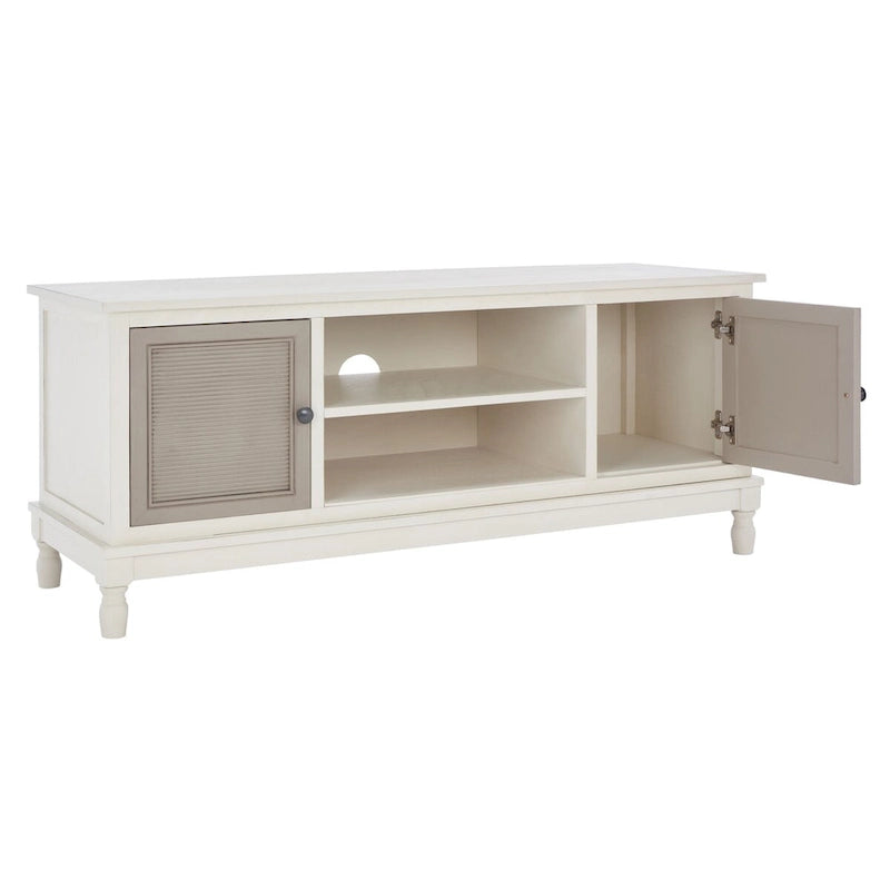 SAFAVIEH Ashlea 2 Door 1 Shelf Media Stand - 47 W x 16 D x 20 H - 47Wx16Dx20H