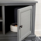 SAFAVIEH Ashlea 2 Door 1 Shelf Media Stand - 47 W x 16 D x 20 H - 47Wx16Dx20H