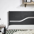 Javlergo Metal Platform Bed Frame with Wooden Headboard and Footboard, Industrial Metal Bedframe No Box Spring Needed