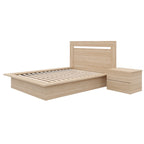 Malibu 3-Piece Bedroom Set with Bed, Headboard, and Nightstand