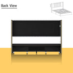 LED Platform Bed with Storage Drawer - Contemporary Bedroom Furniture