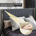 LED Platform Bed with Storage Drawer - Contemporary Bedroom Furniture