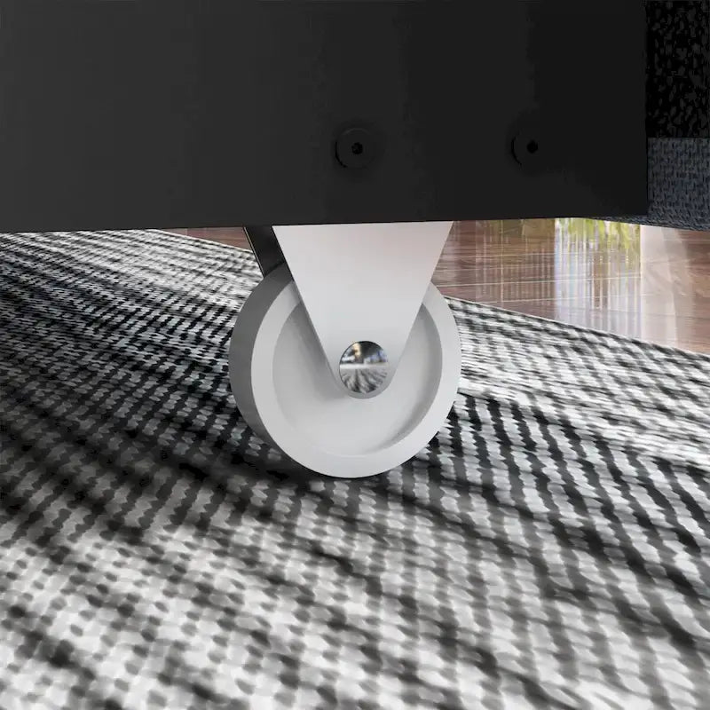 LED Platform Bed with Storage Drawer - Contemporary Bedroom Furniture