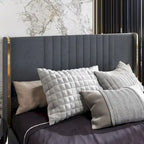 LED Platform Bed with Storage Drawer - Contemporary Bedroom Furniture