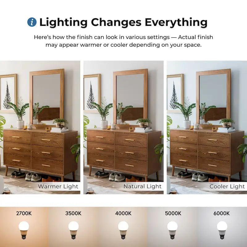 Furniture of America Beau Midcentury Walnut 2-Piece Dresser and Mirror Set