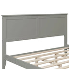 Queen Size Platform Bed, Modern Solid Wood Full Platform Bed Frame, No Box Spring Needed
