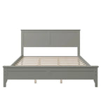 Queen Size Platform Bed, Modern Solid Wood Full Platform Bed Frame, No Box Spring Needed