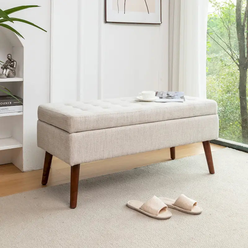 Storage Bench with Storage Bench for Bedroom End of Bed Bench Foot of Bed Bench Entryway Bench Storage Ottoman Bench