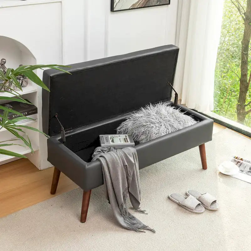 Storage Bench with Storage Bench for Bedroom End of Bed Bench Foot of Bed Bench Entryway Bench Storage Ottoman Bench