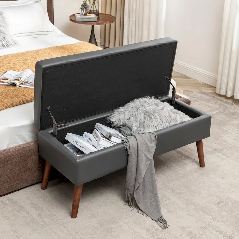 Storage Bench with Storage Bench for Bedroom End of Bed Bench Foot of Bed Bench Entryway Bench Storage Ottoman Bench