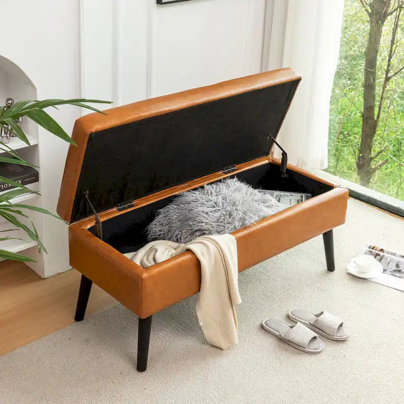 Storage Bench with Storage Bench for Bedroom End of Bed Bench Foot of Bed Bench Entryway Bench Storage Ottoman Bench