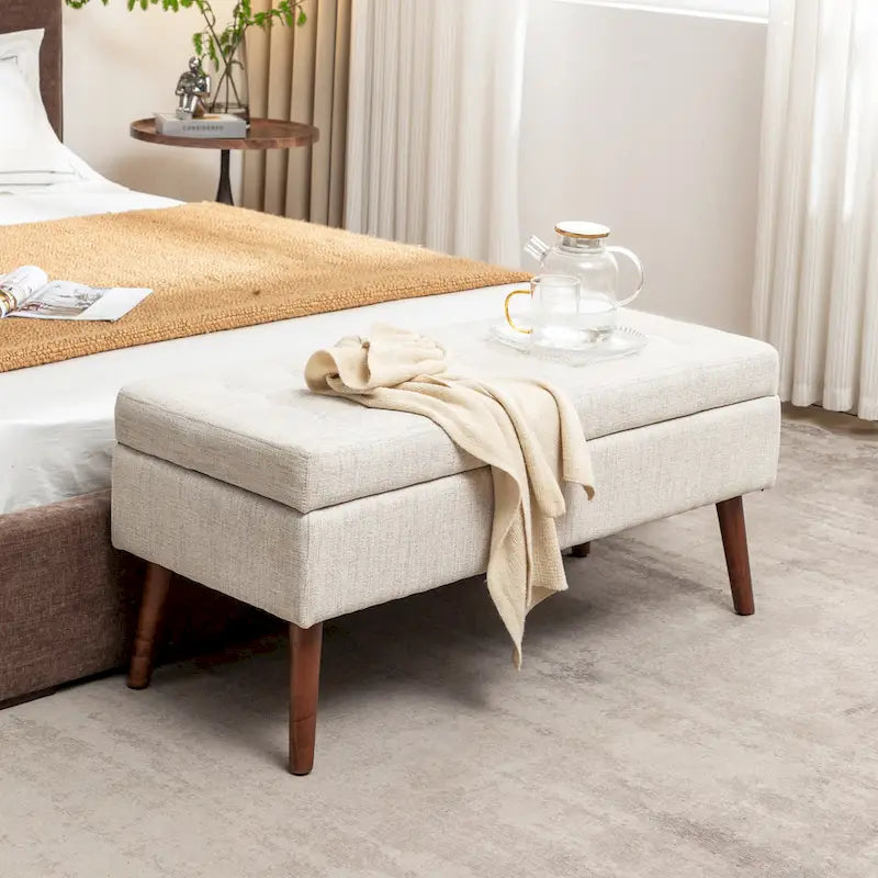 Storage Bench with Storage Bench for Bedroom End of Bed Bench Foot of Bed Bench Entryway Bench Storage Ottoman Bench