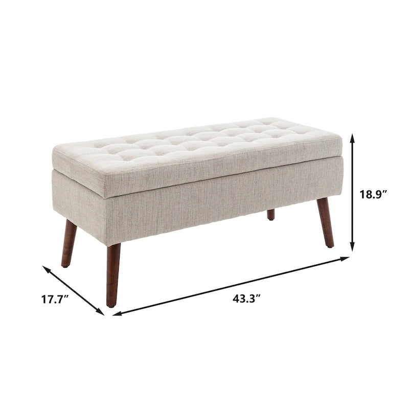 Storage Bench with Storage Bench for Bedroom End of Bed Bench Foot of Bed Bench Entryway Bench Storage Ottoman Bench
