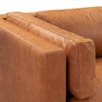 Poly & Bark Argan 93 Sofa in Cognac Tan - Full Grain Genuine Italian Leather