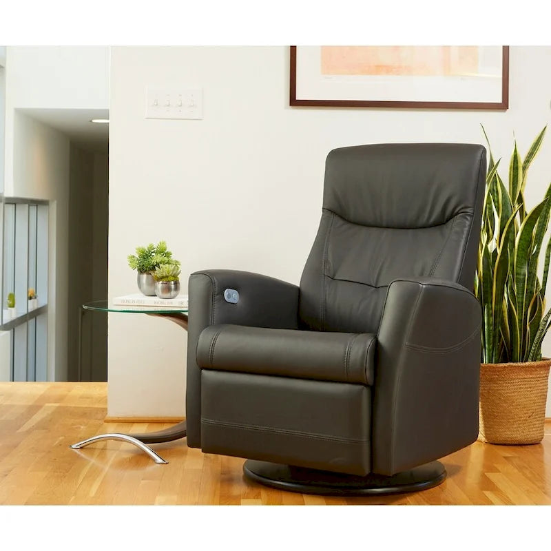 Fjords Oslo Leather Swing Recliner