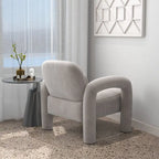 SEYNAR Mid-Century Modern Velvet Upholstered Accent Chair for Living Room