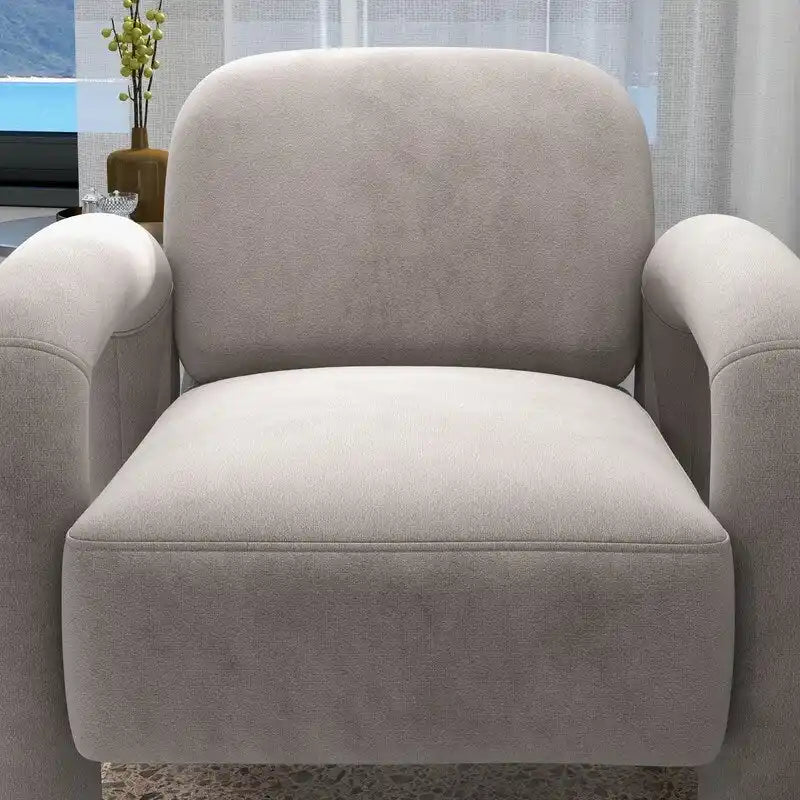 SEYNAR Mid-Century Modern Velvet Upholstered Accent Chair for Living Room