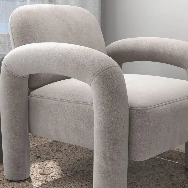 SEYNAR Mid-Century Modern Velvet Upholstered Accent Chair for Living Room