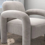 SEYNAR Mid-Century Modern Velvet Upholstered Accent Chair for Living Room