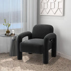 SEYNAR Mid-Century Modern Velvet Upholstered Accent Chair for Living Room
