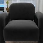 SEYNAR Mid-Century Modern Velvet Upholstered Accent Chair for Living Room