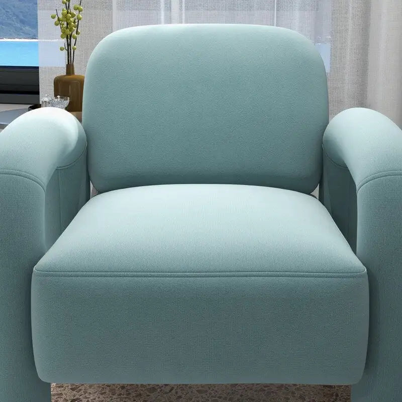 SEYNAR Mid-Century Modern Velvet Upholstered Accent Chair for Living Room