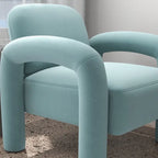 SEYNAR Mid-Century Modern Velvet Upholstered Accent Chair for Living Room