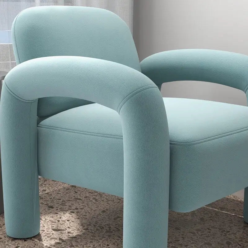 SEYNAR Mid-Century Modern Velvet Upholstered Accent Chair for Living Room