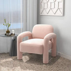 SEYNAR Mid-Century Modern Velvet Upholstered Accent Chair for Living Room