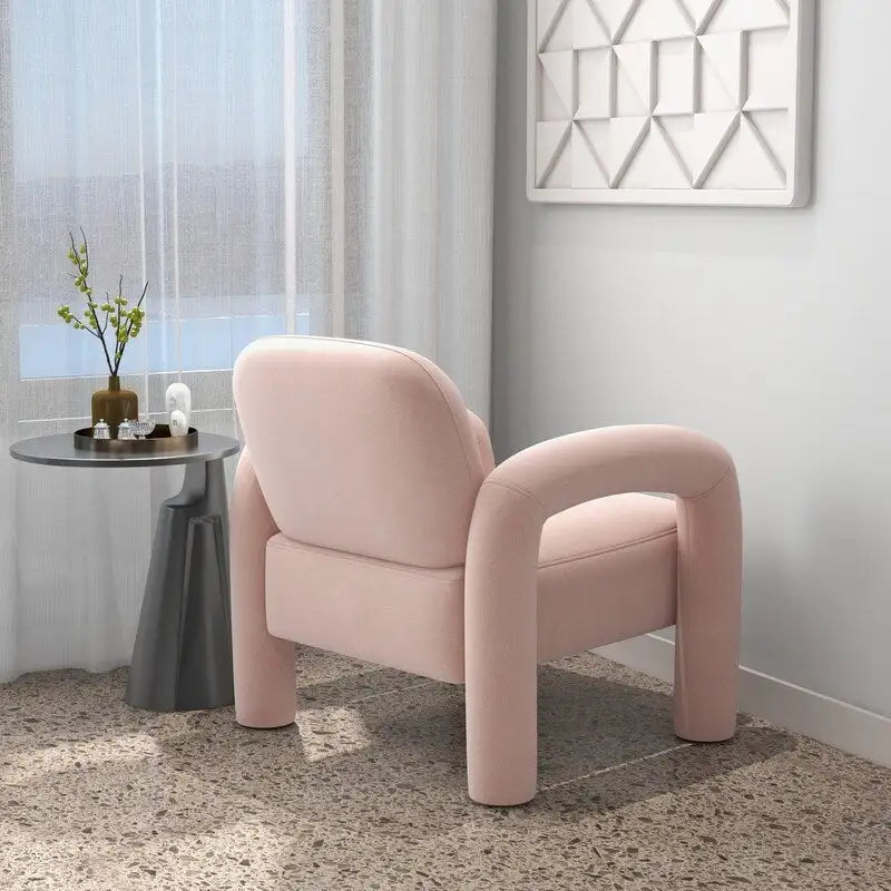 SEYNAR Mid-Century Modern Velvet Upholstered Accent Chair for Living Room